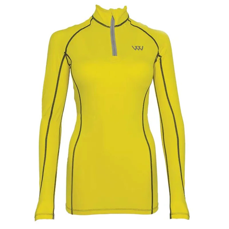 Woof Wear Ladies Performance Riding Shirt - Sunshine Yellow